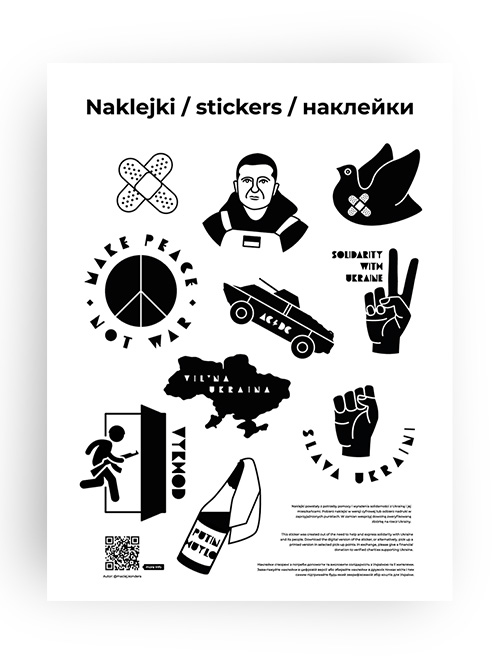 Slava Ukraini stickers